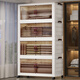 Nafenai Folding Storage Cabinet Thickened Living Room Snack Storage Cabinet Bedroom Bedside Storage Cabinet Clothing Organizing Box Baby Wardrobe 50 Sides Wide Internet Popular Gray Translucent 5-Layer Value Recommendation Hot-Selling