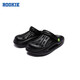 ROOKIE children's shoes, boys' and girls' clogs, summer new children's shoes, including replaceable midsoles, casual sandals, black 40 41, suitable for feet 25-25.5cm long