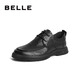 Belle Formal Leather Shoes Men's Comfortable Cowhide Autumn Casual Commuting Business Shoes A1184CM3 Black 40 (250mm)