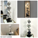 Ji Shanyuan modern simple geometric stainless steel sculpture art light luxury hotel lobby entrance niche desktop ornaments flat trumpet + sculpture table
