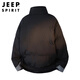JEEP SPIRIT Jeep cotton jacket for men and women, men's jacket, winter stand-up collar cotton jacket, thickened fake two-piece cold-proof and warm bread jacket