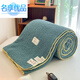 Famous premium product Class A shell edge patch bubble velvet blanket milk velvet blanket classroom office half velvet throw blanket Class A bubble velvet pink bean paste 100cm*140cm (Class A children's blanket lunch blanket)