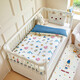 Baby mattress type A maternal and infant grade children's kindergarten special mat quilt newborn changing table mat baby mattress Happy Ocean thermal storage and warmth fluffy and soft 70*160cm cotton core cushion cover + cotton core