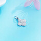 Lao Fengxiang platinum pendant pt950 crushed ice lucky four-leaf clover pendant for women, birthday gift for girlfriend and wife, platinum, about 2.91g