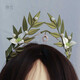 Yingtang flower laurel wreath diy material bag handmade hair accessories laurel olive leaves headband crown forest princess hair accessories laurel olive diy homemade material bag