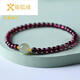 Cute Fox Yuan Purple Teeth Black Garnet Bracelet Women's Crystal Bracelet as a Gift for Girlfriend Jewelry Garnet 6mm Bead Diameter