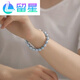 Liuxing Seawater Baroque Akoya Pearl Bracelet Special Shape Irregular Silver Blue True Multi-hemp Bracelet 8-8 16cm