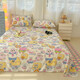 SpongeBob SquarePants double-layer gauze sheet single piece 2025 new single and double dormitory three-piece bed sheet-Crayon Shin-chan single sheet 160x230cm suitable for 0.9/1.2 meters