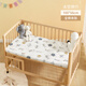 Betis crib fitted sheet pure cotton Class A children's waterproof bed cover single kindergarten mattress splicing bed urine isolation bed cover customized space travel (delicate and skin-friendly knitted cotton) 100x56x8 (all-inclusive anti-slip, it is recommended to take 2 sets for replacement)