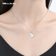 Miss JuJu pt950 platinum gourd pendant for women fashion platinum Fulu necklace for wife small version pendant 1.3-1.5 grams + free silver chain
