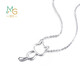 Chow Sang Sang Pt950 Kitten Platinum Necklace Cute Platinum Pendant with Chain 86716N Pricing 45cm