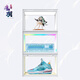 Magic Feather Symphony Voice Controlled Luminous Shoe Box LED Light Transparent Side Opening Shoe Wall AJ Sneakers Internet Celebrity Shoe Storage S 24 Light Always On Model 6 PCs 37.5x27.5x23cm