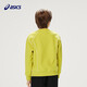 Asics/ASICS children's 25-year loose splicing woven sweatshirt antistatic soft, comfortable, lightweight and warm 4015 fluorescent green 140 cm