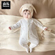 Semir children's newborn pure cotton jumpsuit for men and women, fashionable coat and rompers for autumn and winter baby outing clothes, long-sleeved bottoming shirt, polka dot cotton jumpsuit 66cm