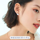 Lao Fengxiang Xiaoxing Yunzu silver earrings for women 2025 new earrings for women light luxury niche high-end birthday gift for girls L-EZ415 Ginkgo leaf earrings + brand gift box