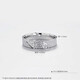 Laofu gold platinum ring imitation diamond geometric rhombus ring as a gift for your girlfriend as a gift, about 5.78g