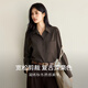 Eveli (eifini) Jiang Xin endorses Eveli TR classic shirt, versatile slim shirt, warm 25 winter new top for women, dark maroon M 105-115Jin Jin is equal to 0.5 kg