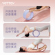 He Jiagong Yoga Wheel Open Back Beautification Beginner Yoga Equipment Back Bend Widen and Roll Back Home Fitness Pilates Ring Monet Powder - Upgraded Thickening Anti-slip No Odor Open Shoulders Beautiful Back Relaxation and Decompression