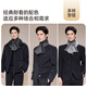 JIUMU 100% cashmere small scarf for men autumn and winter warm scarf short scarf for boys birthday gift gift box