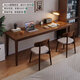 LEADTEK all solid wood desk narrow long table double home student study table computer desk desk workbench writing table all solid wood single table 120*40*75