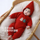 Kordear newborn quilted jumpsuit autumn and winter newborn baby New Year's greetings full moon baby clothes Christmas tree one jumpsuit 52cm height 46-52cm weight 5-8Jin Jin is equal to 0.5 kg