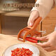OEMG Japanese Fruit Slicing Ham Sausage Vegetable Slicing Machine Banana Creative Cucumber Slicing Kitchen Tool Divider Bright Orange (Food Grade Material Stainless Steel Blade)
