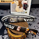 Ye Yu Men's Belt Youth Student Fast Fashion Belt Jeans Casual Versatile Trend Full Card Slot Automatic Painted God of Fortune 120cm