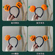 Halloween devil pumpkin hairband for girls, funny square teeth, high skull, face wash headband, hair accessories, hairpin, square expression pumpkin