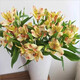 Narcissus lily flowers alstroemeria orange orange red Yunnan base fresh straight hair bloom fast and long flowering period 10 narcissus lilies (wake up the flowers first when they arrive, only 1-2 leaves can be left)