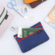 语森忆随身便携证件包旅行护照包手机袋小物品零钱收纳袋文具笔袋收纳包 藏青色2014