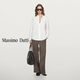 Massimo Dutti Autumn and Winter New Products 2025 Women's Clothing Classic and versatile basic high-intelligence pure cotton long-sleeved shirt 05137887 White S (170/88A)
