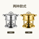 Diston small hot pot pot, one person, one pot, single person hot pot, inflatable gas stove, 304 stainless steel hot pot special pot for household use, Jingling gold set 16cm, EU certified Taiwan imported stove core