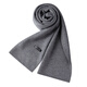 Hengyuanxiang Wool Scarf Men's Autumn and Winter New Korean Style Versatile Simple Student Trendy Scarf Men's New Birthday Gift Dark Gray