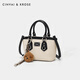 CinvaiKrose light luxury handbag bag women's bag 2025 new high-end bucket bag one-shoulder crossbody bag birthday Christmas gift white and black [gifts to girlfriend, wife and girls are heartfelt and practical]