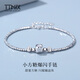 TTMIX fashion honeycomb platinum bracelet pt950 platinum bracelet shiny bouncy bead bracelet birthday gift 4.9-5.1g 16+2cm thick 2.0mm