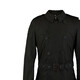 BURBERRY solid color lapel double-breasted belted windbreaker men's black black S