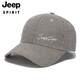JEEP SPIRITJEEP Jeep Hat Men's and Women's Baseball Cap Houndstooth Fashion Trendy Sun Protection Sun Hat Peaked Cap Versatile Breathable Brown One Size (56-61cm) Adjustable Size