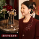 Qimei Lian is engaged and married to celebrate her mother-in-law's hairpin. Wedding banquet head flower elegant and elegant red cheongsam festive hairpin #1 hairpin