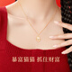Central Chuang Fashion Chinese Gold Lucky Cat Necklace Women's Jade Pendant Niche Girls Birthday Gift for Girlfriends and Best Friends