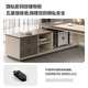 Wellsijia E0 level boss desk office desk simple modern manager president desk office desk and chair combination executive desk office furniture 2.2m boss desk + 1.6m side cabinet E0 level environmentally friendly board