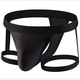 Bagged new genuine quick-drying men's butt lift thong personalized fashionable low-waist underwear breathable polyester underwear black S 90-110Jin Jin equals 0.5 kg