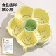 Hot pot side dishes, rotating drain basket, vegetable platter, cutlery, ingredient compartment set, household food preparation plate, handle six-compartment hot pot platter - Menglu