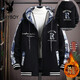 Playboy (PLAYBOY) Chinese style velvet jacket men's 2025 autumn and winter thickened jacket teenagers warm Austrian velvet cotton coat 2307 beige white velvet thickened XL 130-150Jin Jin equals 0.5kg /170-175cm