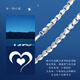 Wanfulong Shining Love Genuine PT950 Small Love Necklace for Commuting, Versatile, Fashionable and Simple Collarbone Necklace for Women 46cm, PT950 Small Love Necklace for Women 12.85g