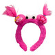 Internet celebrity style explosive hair hoop for girls, personalized and funny headwear, creative and versatile face wash crushing hair hoop, ugly hair card, pink big eye hair hoop