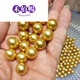 HEBAICHUANG Seawater Pearl South Sea Gold Bead Single Bead Gold Pearl Bare Bead Gold 1213mm