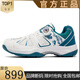 Brand genuine counter badminton shoes men's shoes women's shoes new shock-absorbing breathable sports shoes lightweight net 9107 white light blue 41