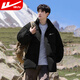 Pull-back cotton jacket for men, men's winter stand-up collar windproof cotton coat, thickened and warm, trendy sports outdoor leisure cotton jacket