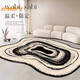 Yonghuan-Carpet Wohnzimmer Spezialförmiges leichter Luxus unregelmäßiges Sofa Couchtisch Decke Schlafzimmer Nachtte Teppichboden Matte Wenwan-15862 140*200 cm Ring Samt (geeignet für kleine Sofas für 2-3 Personen)