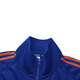 Adidas Jacket Men's Spring and Autumn Running Sports Knitted Stand Collar Jacket Outdoor Sportswear Blue Orange XL